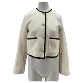 Autre Marque Schwarz-weiße Jacke Weiß