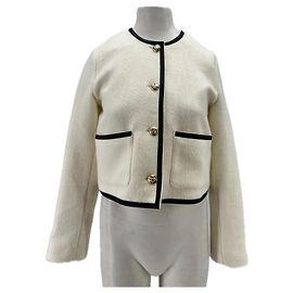 Autre Marque Veste blanche et noir Blanc