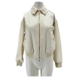 Moorer White Bomber Jacket White