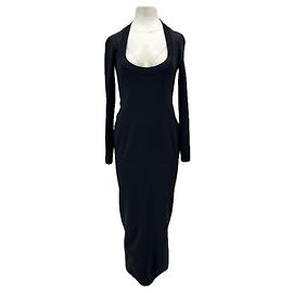 Alaïa Robe décolletée noire Noir
