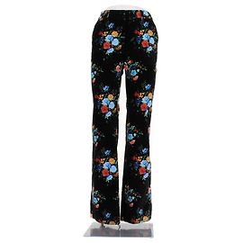 Paco Rabanne Pantalón estampado de flores Negro