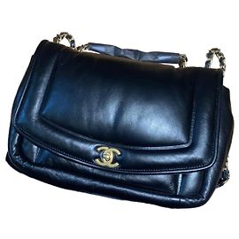 Bolsa Chanel Puffy Flap Nova Preto