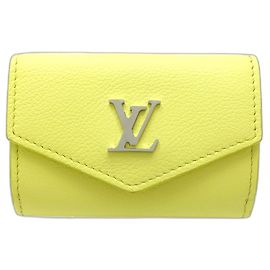 Louis Vuitton Yellow Taurillon Lockmini Wallet Yellow