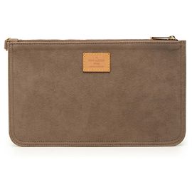 Louis Vuitton Brown Suede Aurelia GM Pouch Brown Taupe