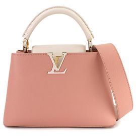 Borsa Capucines BB Louis Vuitton Rosa Grigio