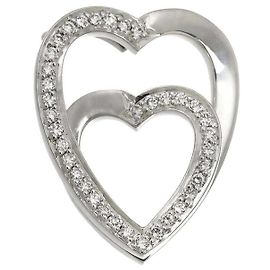 Pingente de diamante em forma de coração entrelaçado Cartier Outro