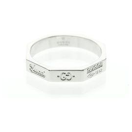 Gucci Octagonal Band Ring Silvery