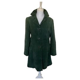 New khaki suede coat by Gerard Darel Khaki