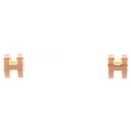 Orecchini Mini Pop H di Hermès Rosa D'oro