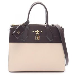 Bolsa de mão 2 em 1 City Steamer MM da Louis Vuitton Marrom Bege