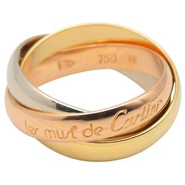 Anello Trinity Cartier Oro Rosa Bianco e Giallo 18K Argento D'oro