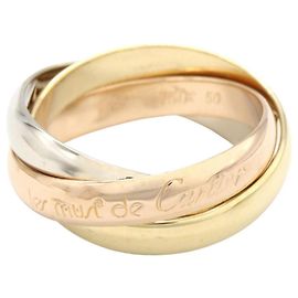 Anello Trinity Cartier in oro 18K Argento D'oro