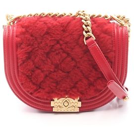 Borsa a Spalla Chanel Boy Small Rosso