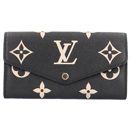 Portafoglio Lungo Empreinte Louis Vuitton Marrone Beige