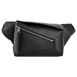 Loewe Small Puzzle Bumbag In Classic Calfskin Black