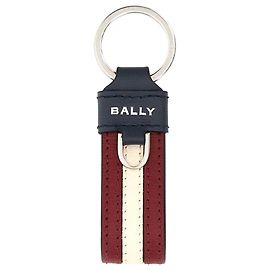 Bally Stripe Keyring Blue
