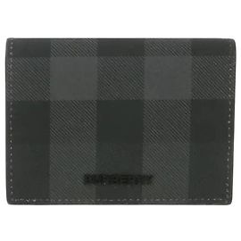 Burberry Folding Card Case Grey