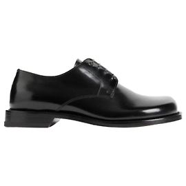 Loewe Sapatos Derby em couro de bezerro escovado Preto