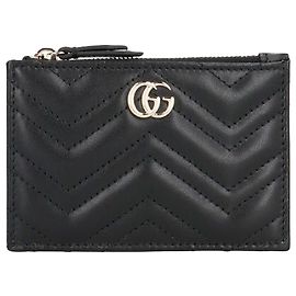 Gucci Étui à clés Gg Marmont Noir