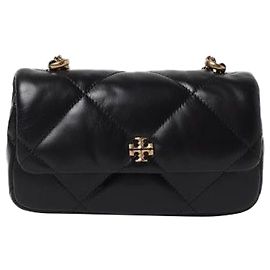 Tory Burch Bolsa mini flap Kira com quilt em diamante Preto