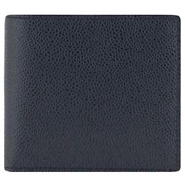 Thom Browne Pebble Grain Bifold Wallet Blue