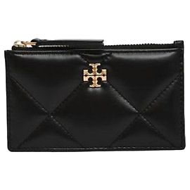 Tory Burch Diamond Quilted Card Case Black