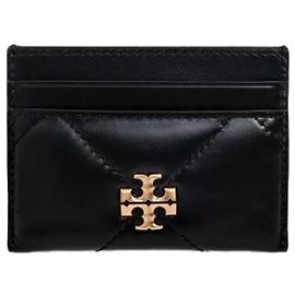 Tory Burch Diamond Quilted Card Case Black