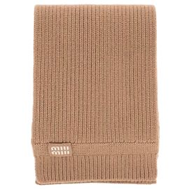 Miu Miu Wollstrickschal Braun