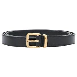 Miu Miu Nappa Leather Belt Black