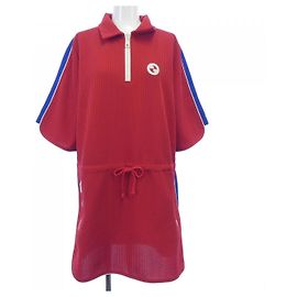 Gucci 743080 XJFIJ Kleid Rot Blau