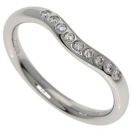 Tiffany & Co. Ring mit gewölbtem Diamantband Silber