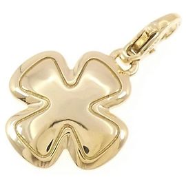 Pingente Motivo Cruzado Chanel Dourado