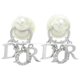 Ohrringe Christian Dior Tribal E1411TRICY Silber Weiß