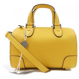 Bolso de piel de ternera suave Valextra Amarillo