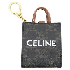 Céline Celine Micro Vertical Cabas Calf Charm Marrone Altro