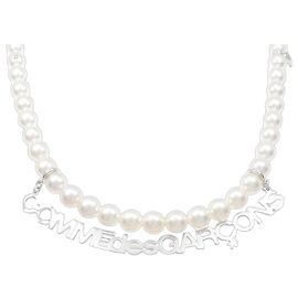 Mikimoto x Comme des Garçons Akoya-Perlenhalskette aus 925 Silber Silber