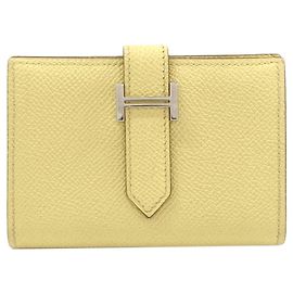 Hermès Hermes Bearn Mini Coin Case Yellow