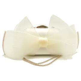 Jimmy Choo Microcloud Clutch Bag Eggshell