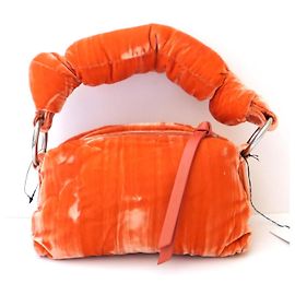 Borsa a cuscino con manico annodato Dries Van Noten Arancione
