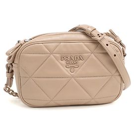 Borsa a tracolla in pelle rosa Prada Rosa