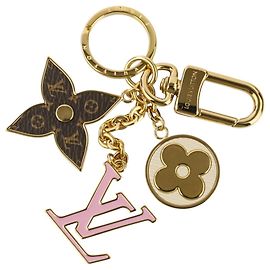 Chaveiro Monogram Spring Street da Louis Vuitton Marrom Rosa Dourado
