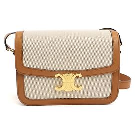 Céline Bolsa de ombro Celine Triomphe Cru
