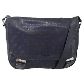 Borsa a Spalla GUCCI GG Implementation PVC Viola Argento 201732 Auth BA12180 Argento Porpora