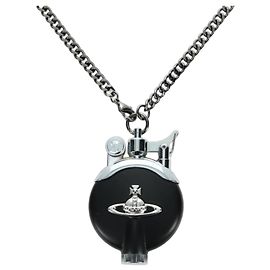 Collier Lighter Vivienne Westwood métal Noir Auth YKZ1404A Noir