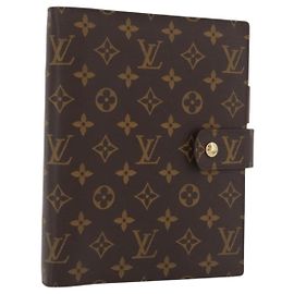 LOUIS VUITTON Monogram Agenda GM Day Planner Cover R20006 LV Auth mr2381V Monogram