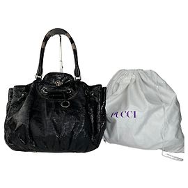 Vintage Emilio Pucci Handbag Black Black