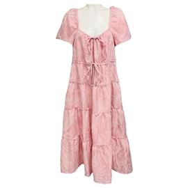 Robe Midi Layer Rose Ganni Rose