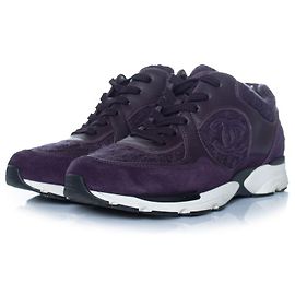 Baskets Chanel, logo CC entrelacé violet Violet