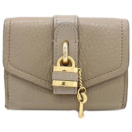 Chloé Chloe Abby Bi-fold Leather Wallet Brown