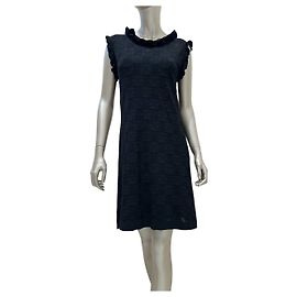 Chanel Vintage Black Sleeveless Shift Dress Sz 40 pre-owned Other